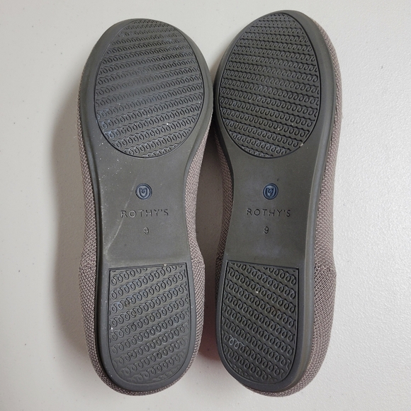 Rothy's The Loafer Mocha Round Toe Slip On Ballet Flat Shoes. - Picture 5 of 12